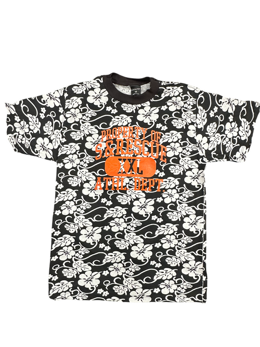 Black Floral print