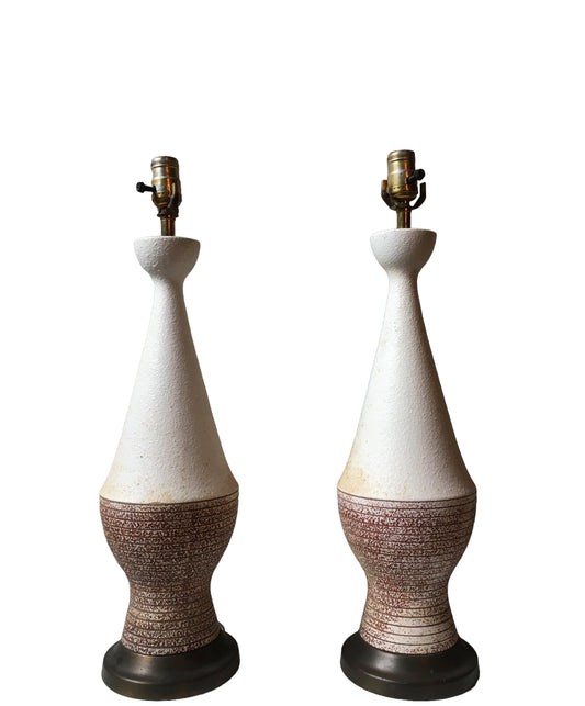 Mide century cone lamps