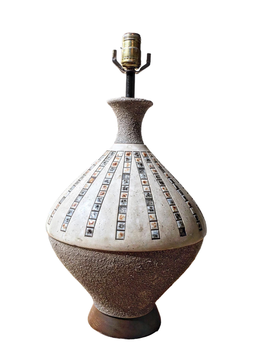 Danish Ceramic and Tile Lamp